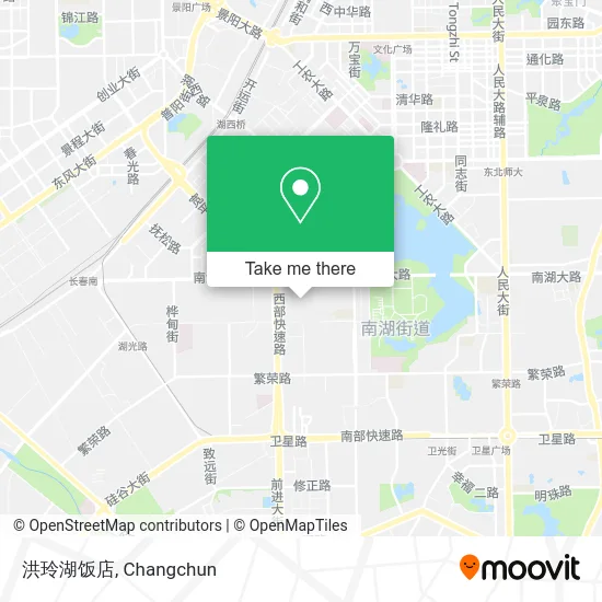 洪玲湖饭店 map
