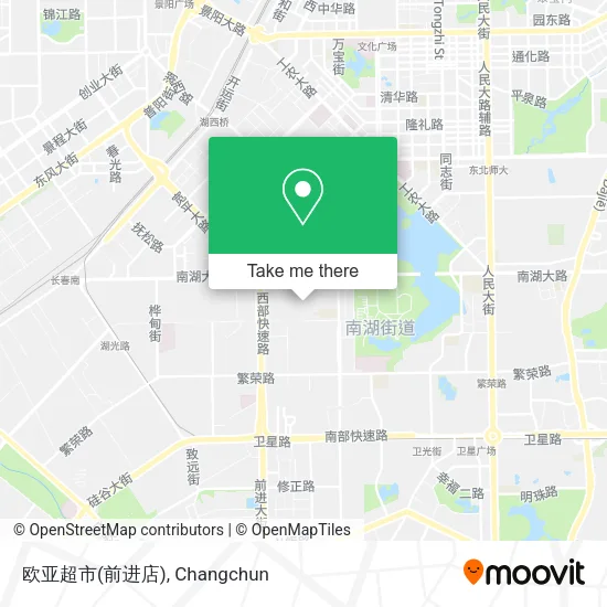 欧亚超市(前进店) map