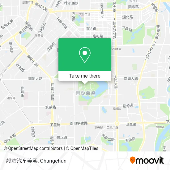 靓洁汽车美容 map