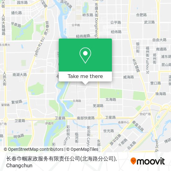 长春巾帼家政服务有限责任公司(北海路分公司) map