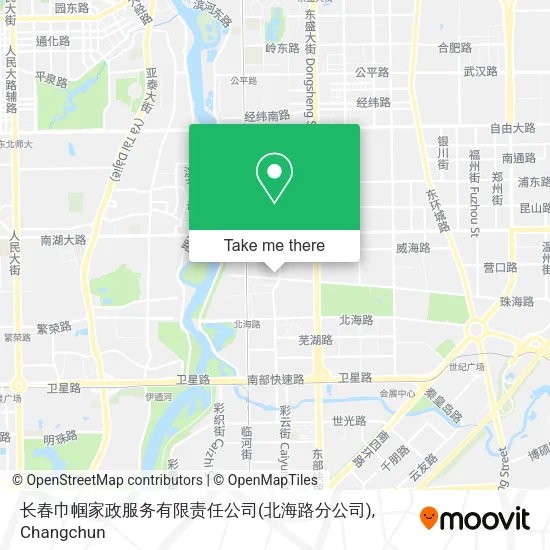 长春巾帼家政服务有限责任公司(北海路分公司) map