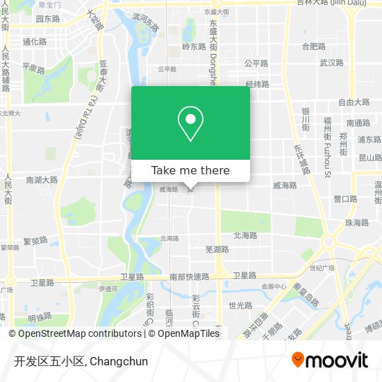 开发区五小区 map