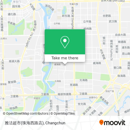 雅洁超市(珠海西路店) map