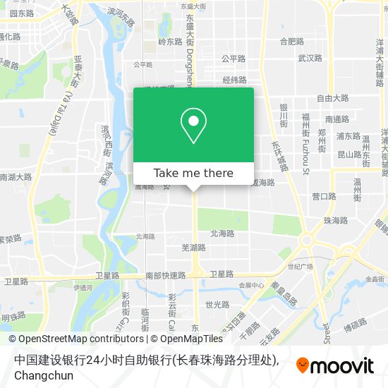 中国建设银行24小时自助银行(长春珠海路分理处) map