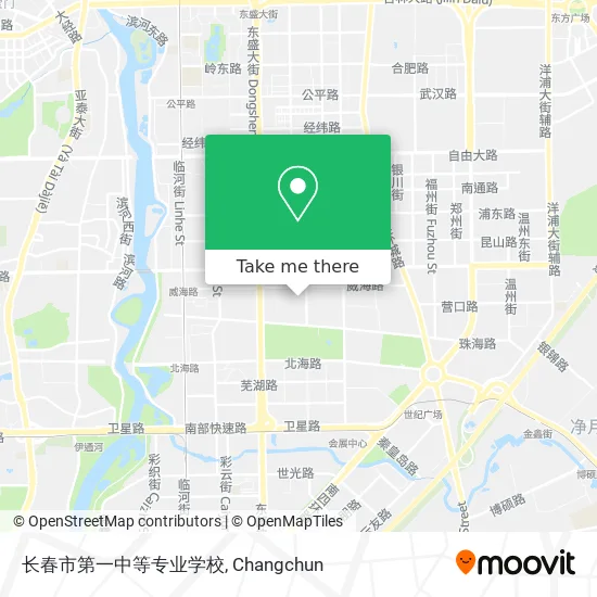 长春市第一中等专业学校 map