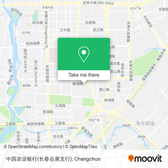 中国农业银行(长春会展支行) map