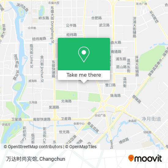 万达时尚宾馆 map