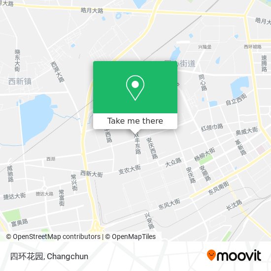 四环花园 map