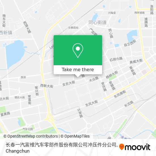 长春一汽富维汽车零部件股份有限公司冲压件分公司 map