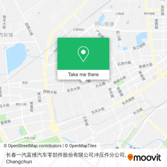 长春一汽富维汽车零部件股份有限公司冲压件分公司 map