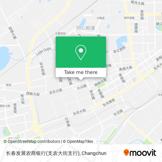 长春发展农商银行(支农大街支行) map
