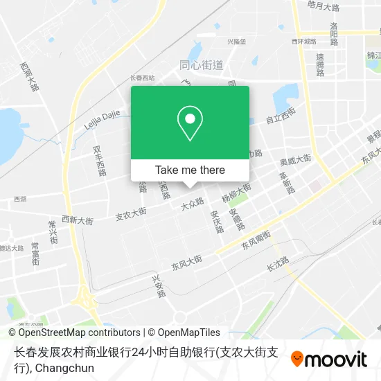 长春发展农村商业银行24小时自助银行(支农大街支行) map