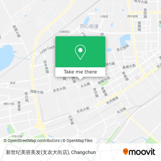 新世纪美容美发(支农大街店) map