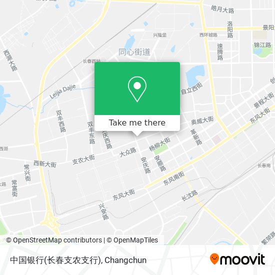 中国银行(长春支农支行) map