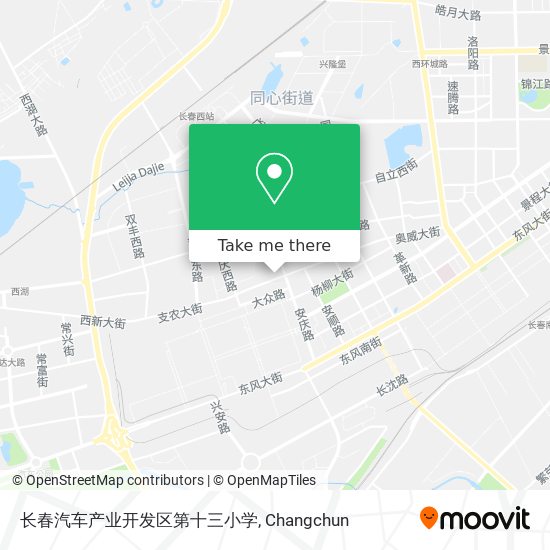 长春汽车产业开发区第十三小学 map