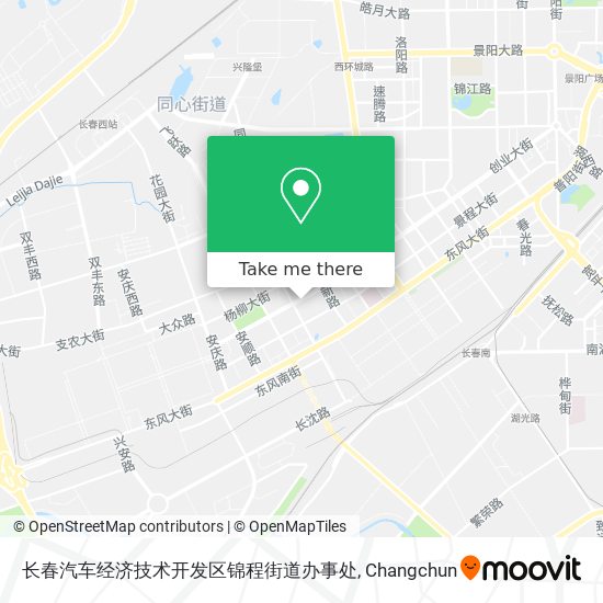 长春汽车经济技术开发区锦程街道办事处 map