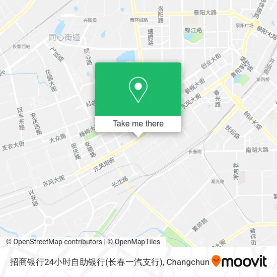 招商银行24小时自助银行(长春一汽支行) map