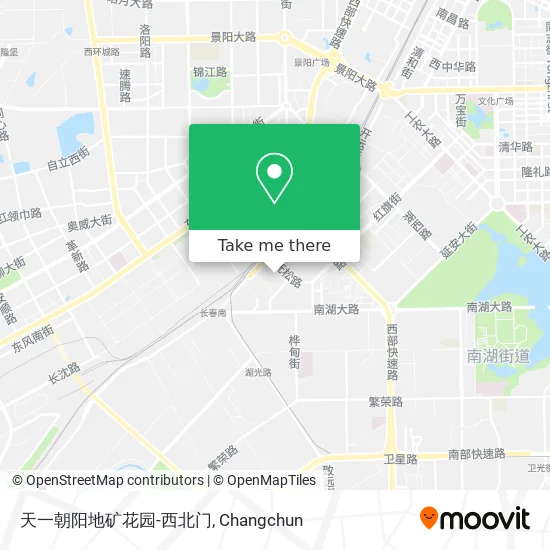 天一朝阳地矿花园-西北门 map