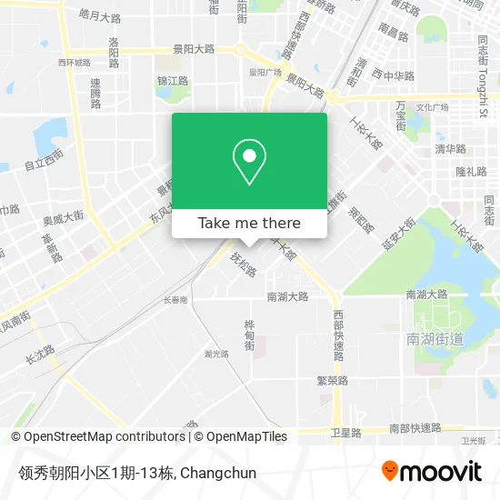 领秀朝阳小区1期-13栋 map