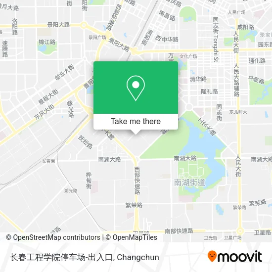 长春工程学院停车场-出入口 map