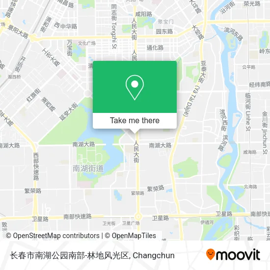 长春市南湖公园南部-林地风光区 map