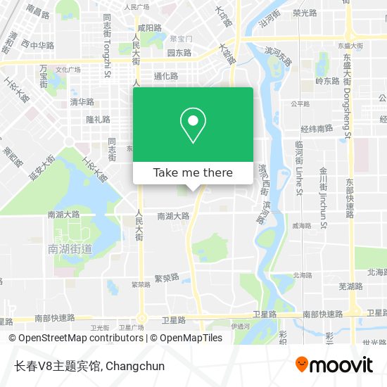 长春V8主题宾馆 map
