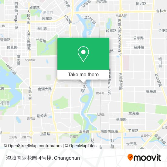 鸿城国际花园-4号楼 map