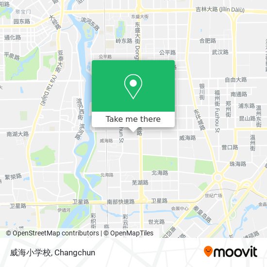 威海小学校 map