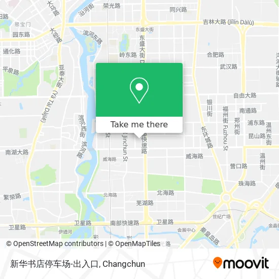 新华书店停车场-出入口 map