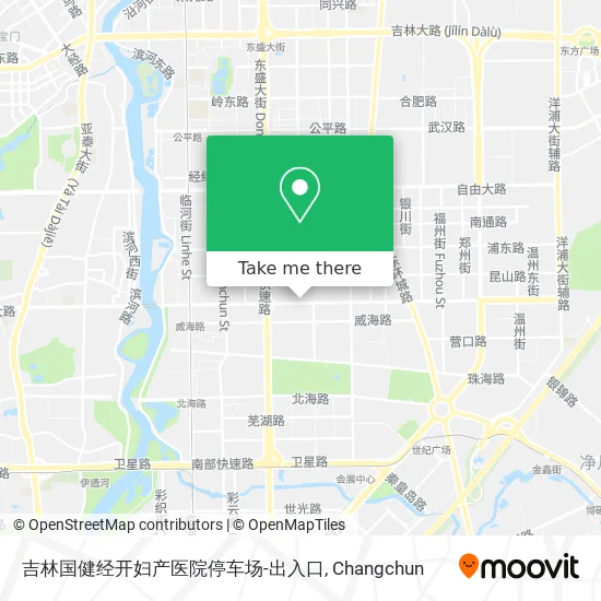吉林国健经开妇产医院停车场-出入口 map