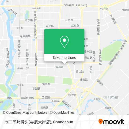 刘二郎烤骨头(会展大街店) map