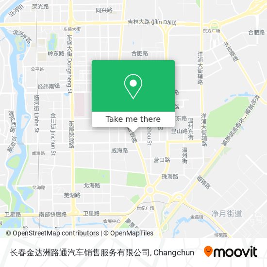 长春金达洲路通汽车销售服务有限公司 map