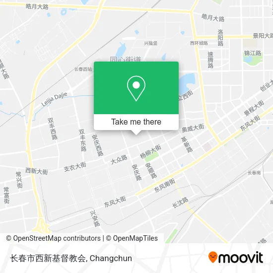 长春市西新基督教会 map