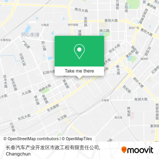 长春汽车产业开发区市政工程有限责任公司 map