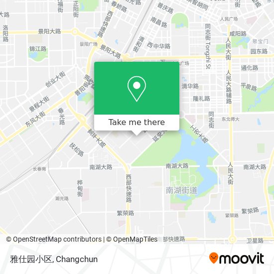 雅仕园小区 map