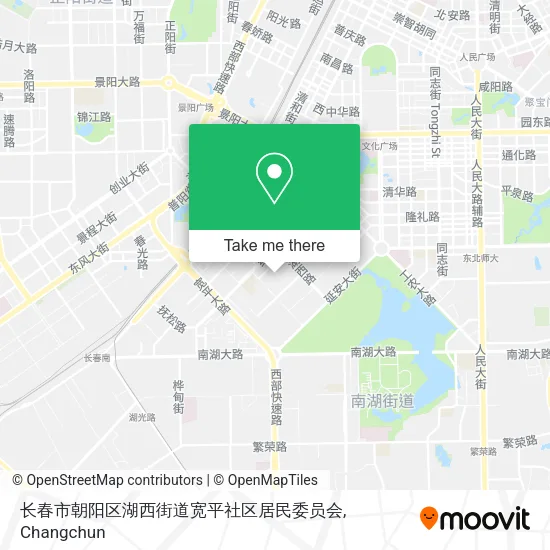长春市朝阳区湖西街道宽平社区居民委员会 map