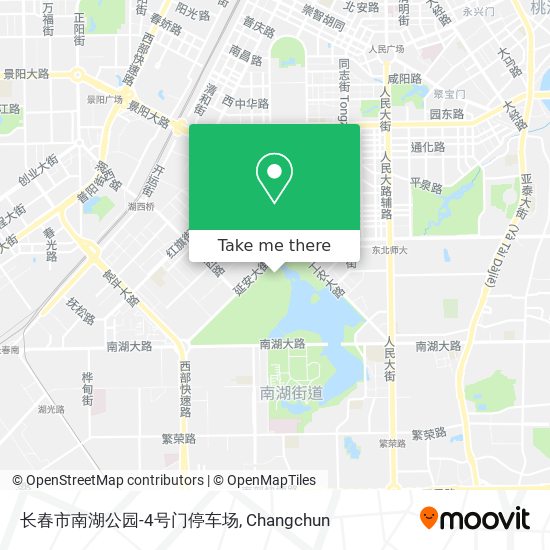 长春市南湖公园-4号门停车场 map