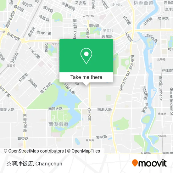 茶啊冲饭店 map