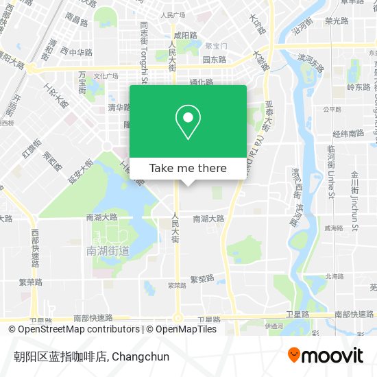 朝阳区蓝指咖啡店 map