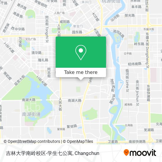 吉林大学南岭校区-学生七公寓 map