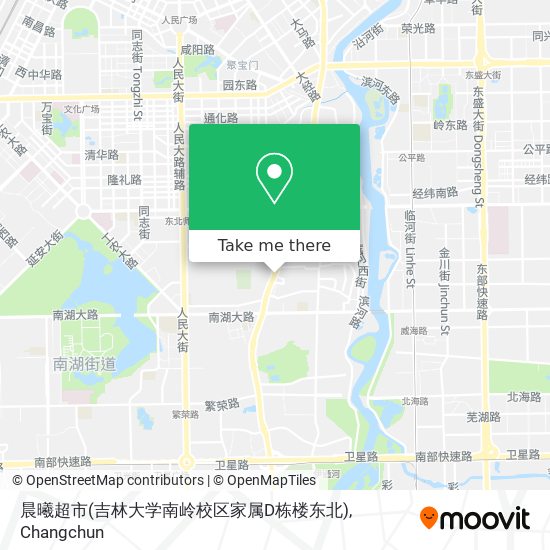 晨曦超市(吉林大学南岭校区家属D栋楼东北) map