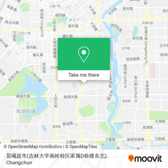晨曦超市(吉林大学南岭校区家属D栋楼东北) map