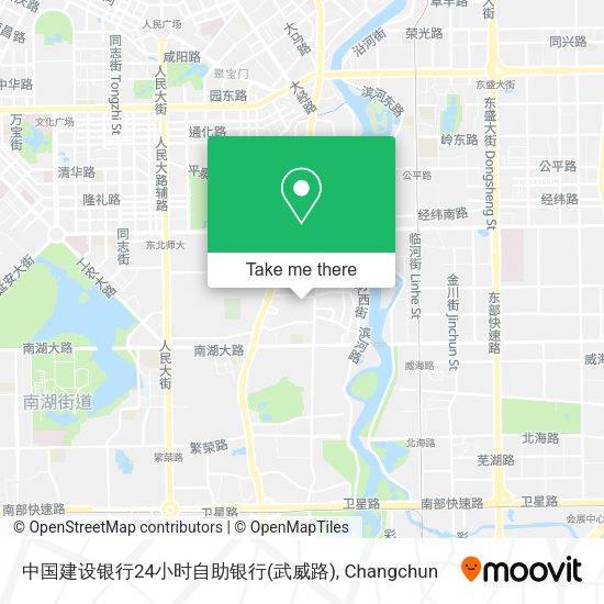 中国建设银行24小时自助银行(武威路) map