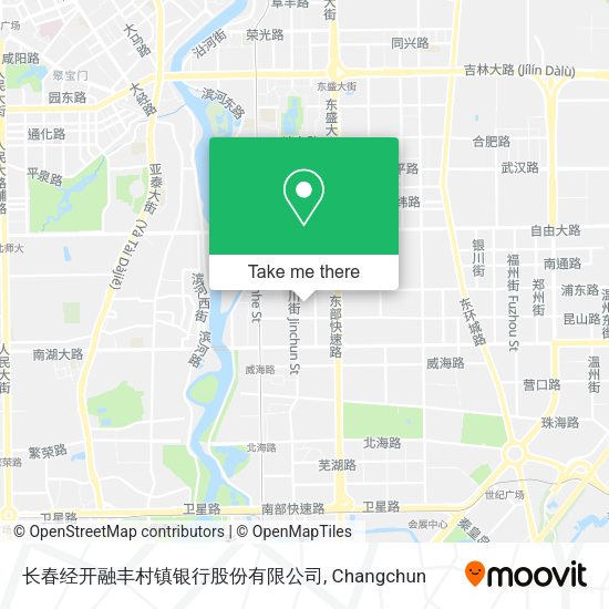 长春经开融丰村镇银行股份有限公司 map