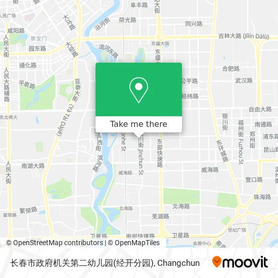 长春市政府机关第二幼儿园(经开分园) map