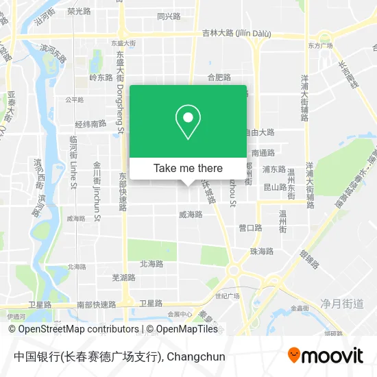 中国银行(长春赛德广场支行) map