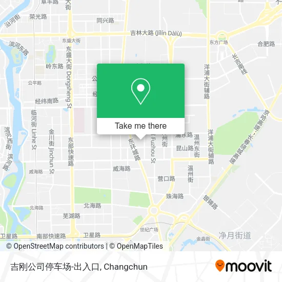 吉刚公司停车场-出入口 map