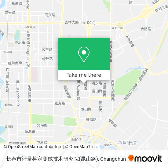 长春市计量检定测试技术研究院(昆山路) map
