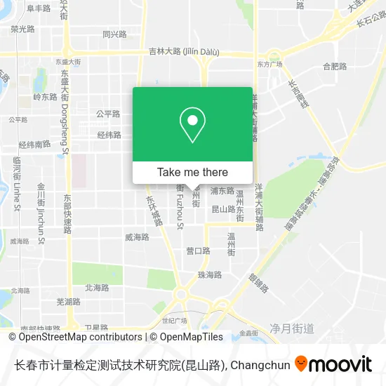 长春市计量检定测试技术研究院(昆山路) map