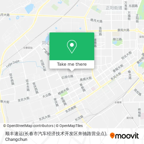 顺丰速运(长春市汽车经济技术开发区奔驰路营业点) map